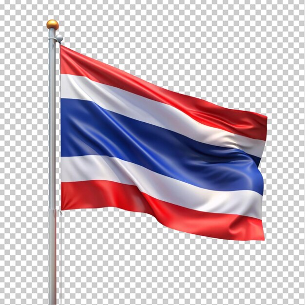 Thailand national flag isolated