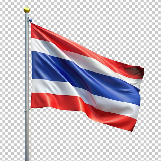 Thailand national flag isolated