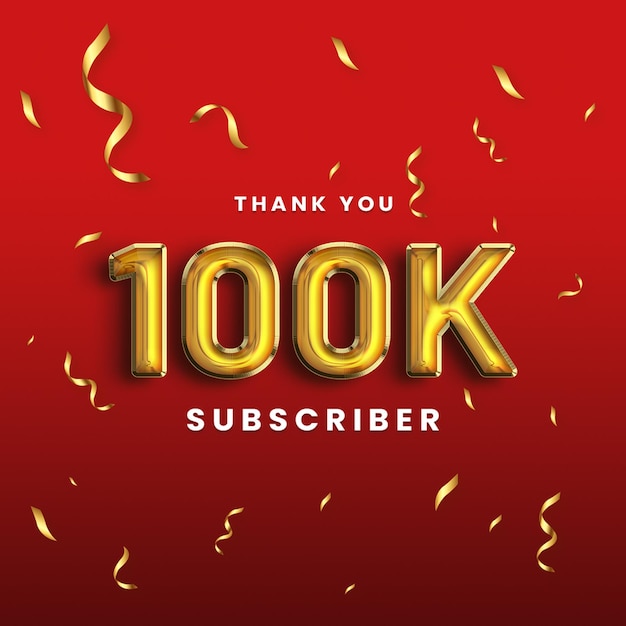 Thank you 100k subscriber