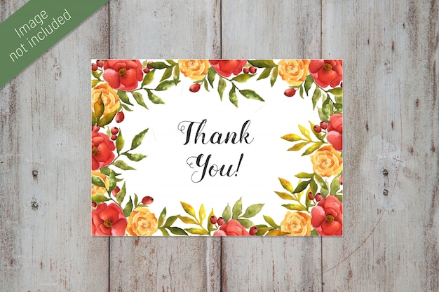 Thank you card temlate