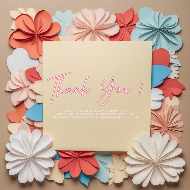 Thank You placard concept vector illustration