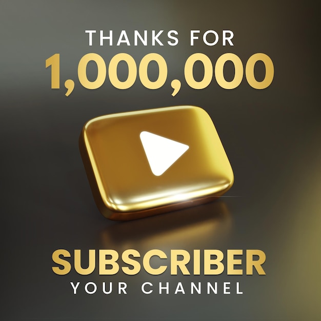 Thanks for 1 Million Subscriber Gold Button to my Youtube Channel