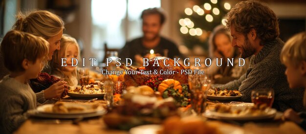 PSD thanksgiving family dinner