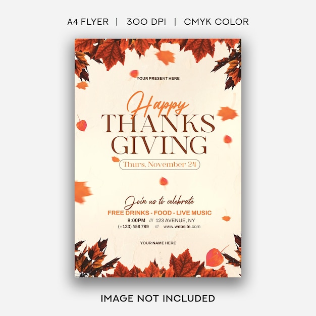 Thanksgiving Flyer Template