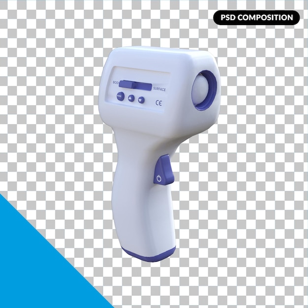 Thermogun isolated 3d