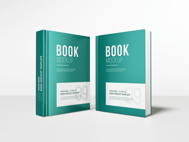 Thick HardCover Book Cover Mockup