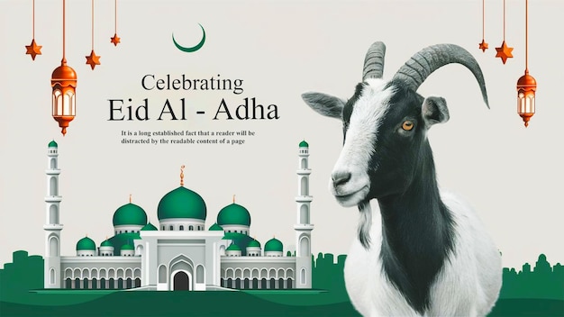 This beautiful design is made for Islamic mega event Eid Ul Adha