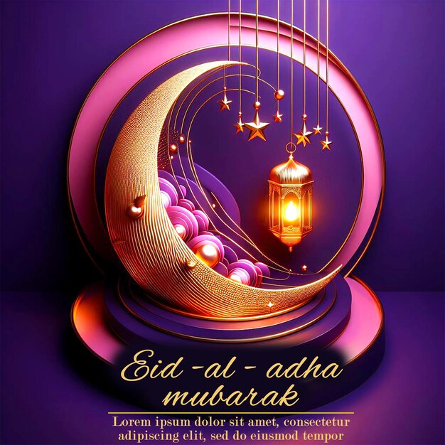 PSD this beautiful image is created for islamic events like eid ul adha