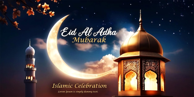 This design is made for the Islamic event Eid ul Adha template