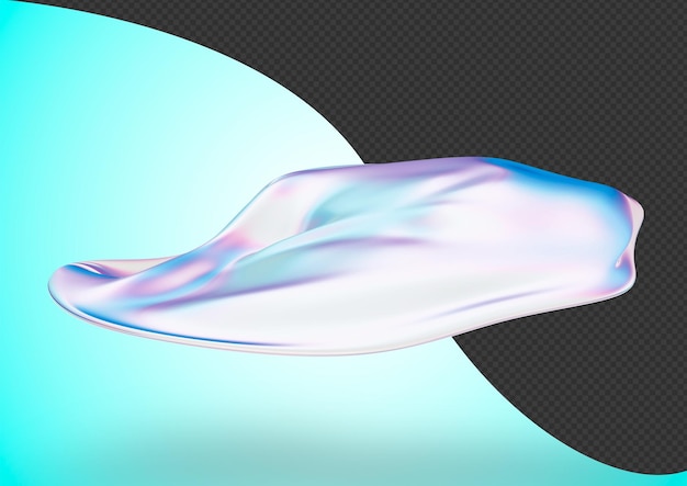 This is a 3D abstract glass water with a beautiful palette of colors that can be used in web design