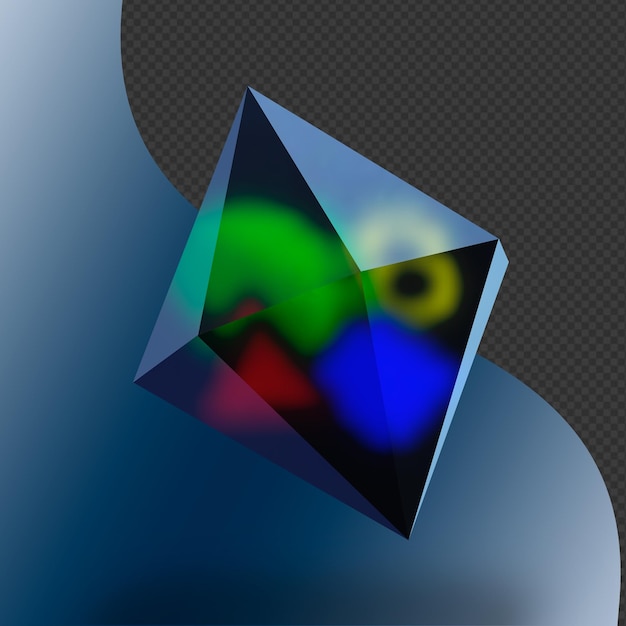 This is a beautifully designed 3D crystal that you can use in web design or anywhere you like