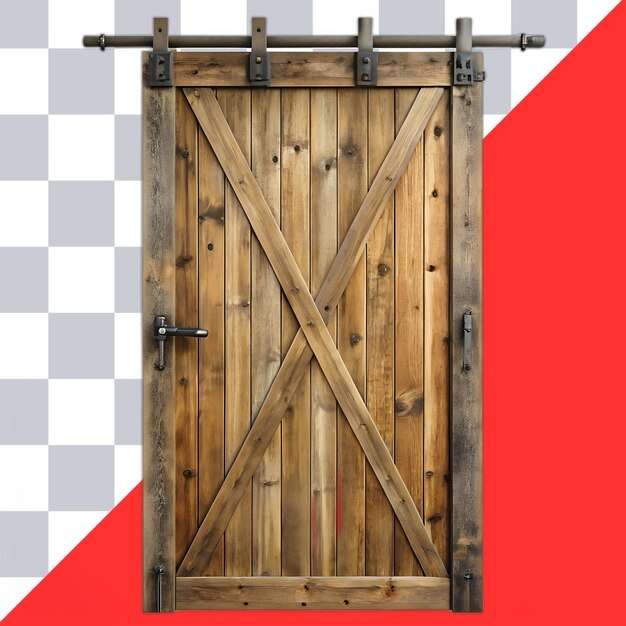 PSD this rustic barn door adds character to any home