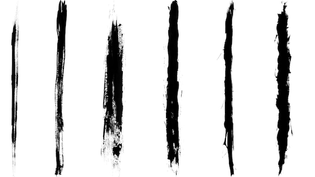 three black and white images of three black lines with one that says three