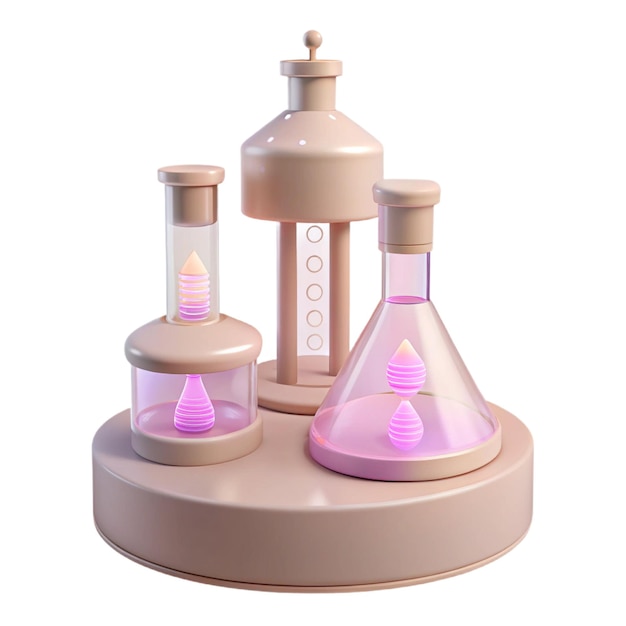 three bottles of perfume are displayed on a round platform