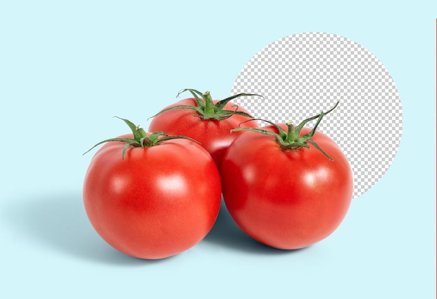 Three fresh tomatoes mockup