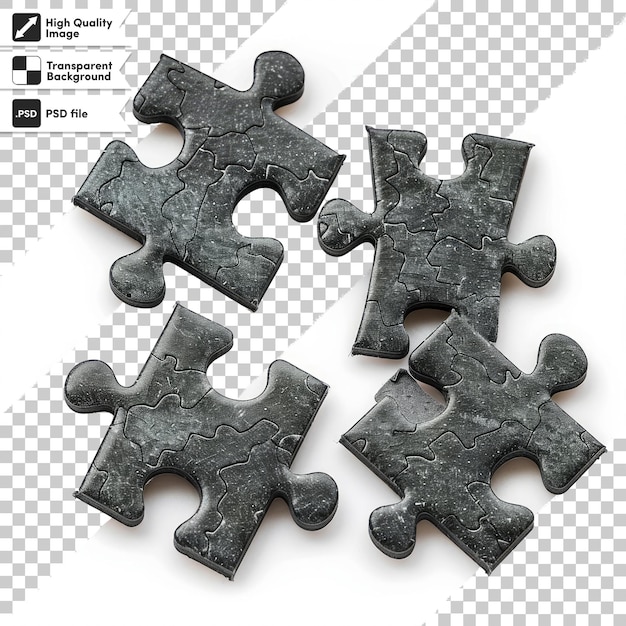 three pieces of puzzle are shown with the letters l on them