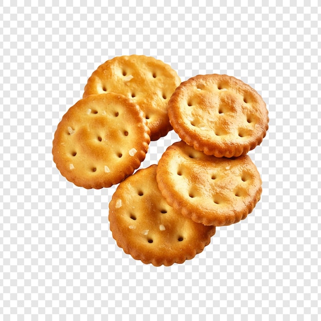 PSD three small crackers on a transparent background