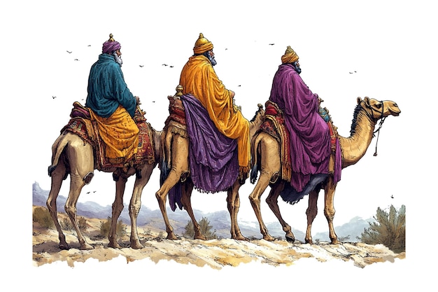 PSD three wise men reyes magos clipart reyes magos vector png