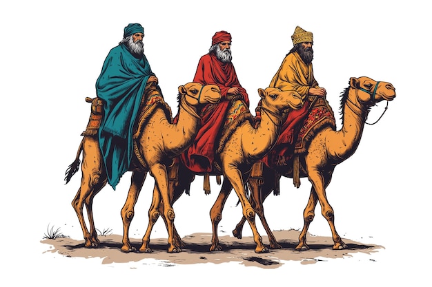 PSD three wise men reyes magos clipart reyes magos vector png