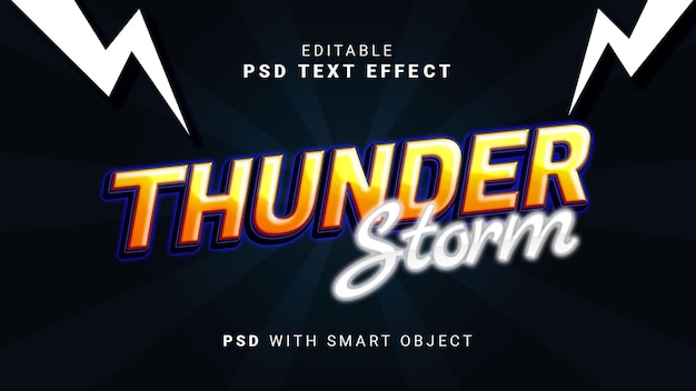 Thunderstrom text effect