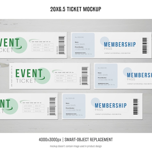 Ticket Mockup