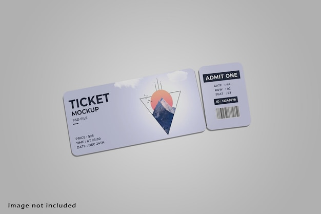 Ticket mockup