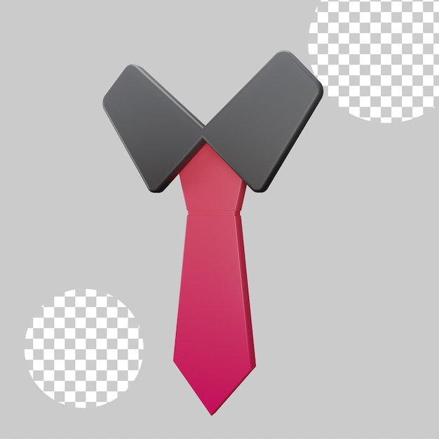 Tie concept 3d illustration