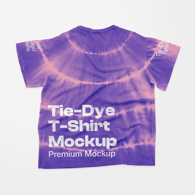 TieDye Tshirt Back Mockup