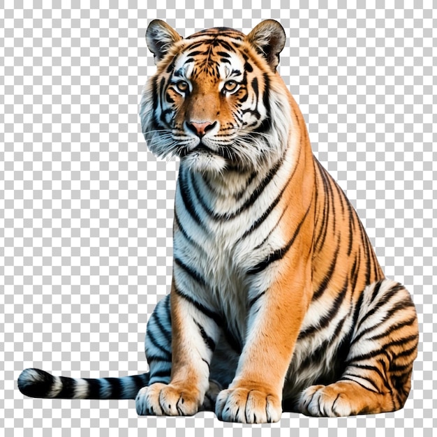 PSD a tiger is shown in this photo the tiger is shown isolated on a transparent background