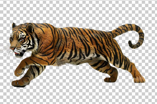 PSD tiger isolated on transparent background