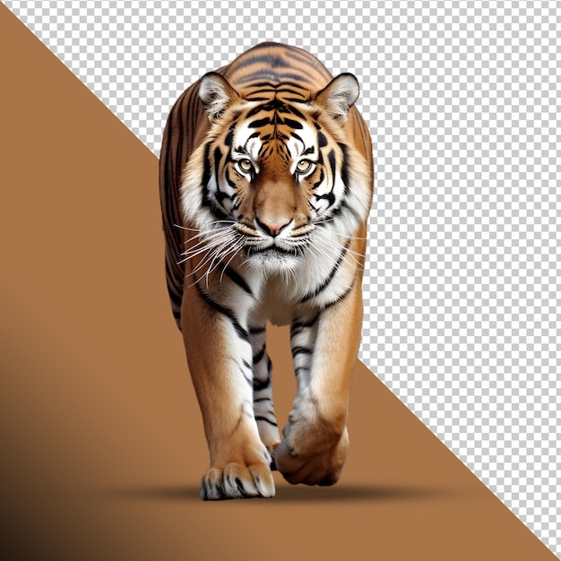 Tiger on transparent background png image