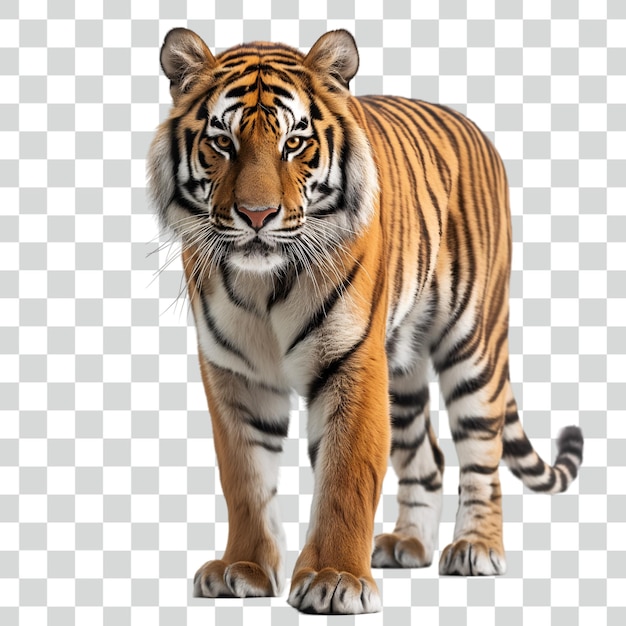 PSD tiger on transparent background