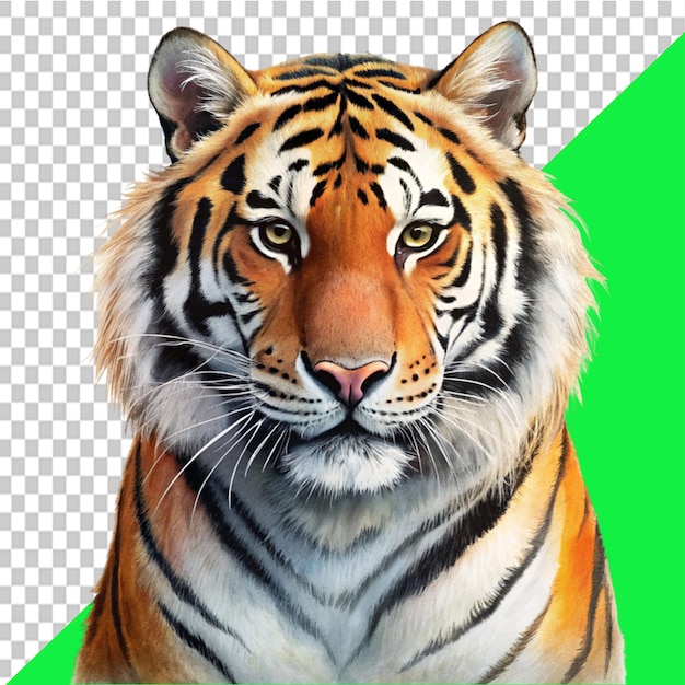 tiger on transparent background