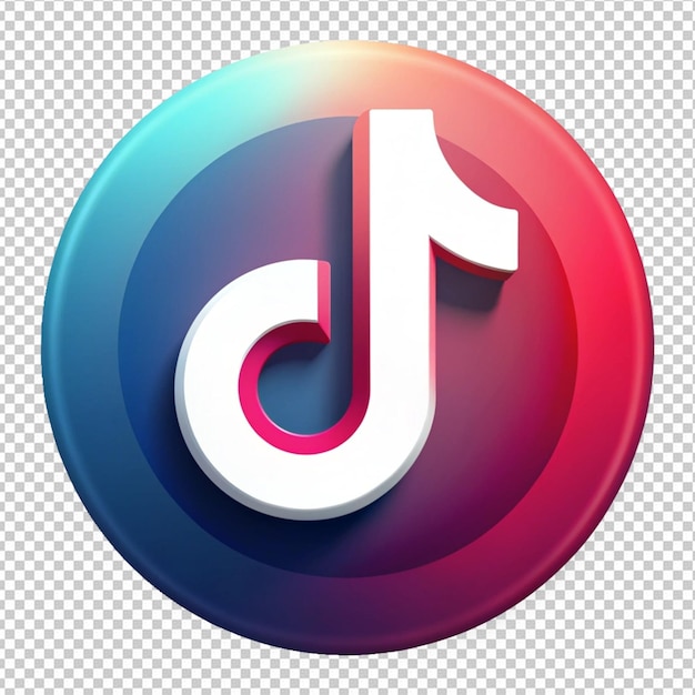 tik tok logo with transparent background