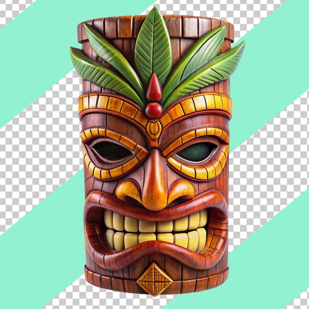 Tiki masks hawaiian tribal totem png