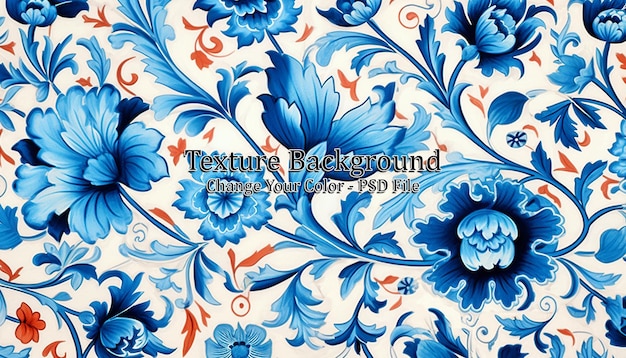 Tiled background with oriental ornaments AI Generated Image