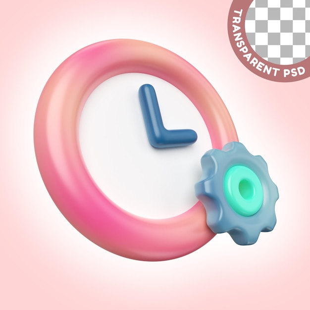 Time Management 3D Illustration Icon