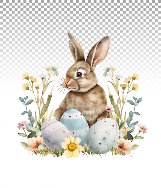 Timeless BeautyWatercolor Cute Little Rabbit Clipart