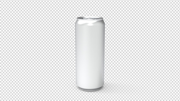 Tin can metal bottle transparent background