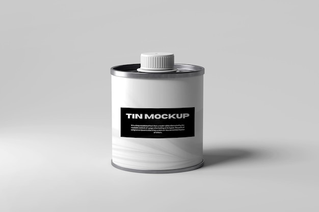 Tin Mockup