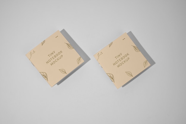 Tiny pocket notebook mockup design