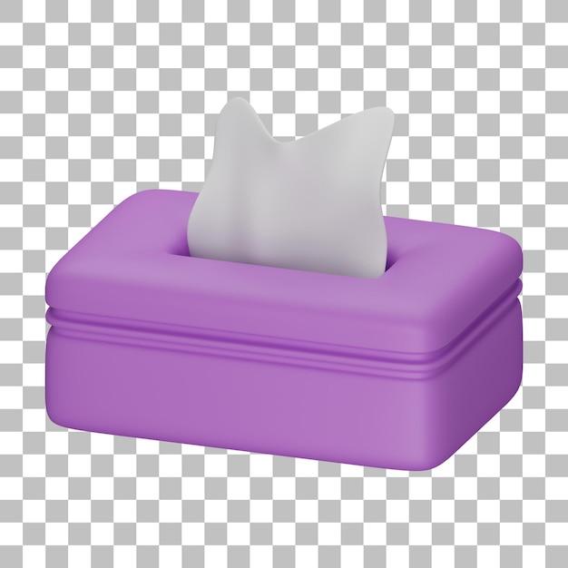 Tissue box 3D illustration