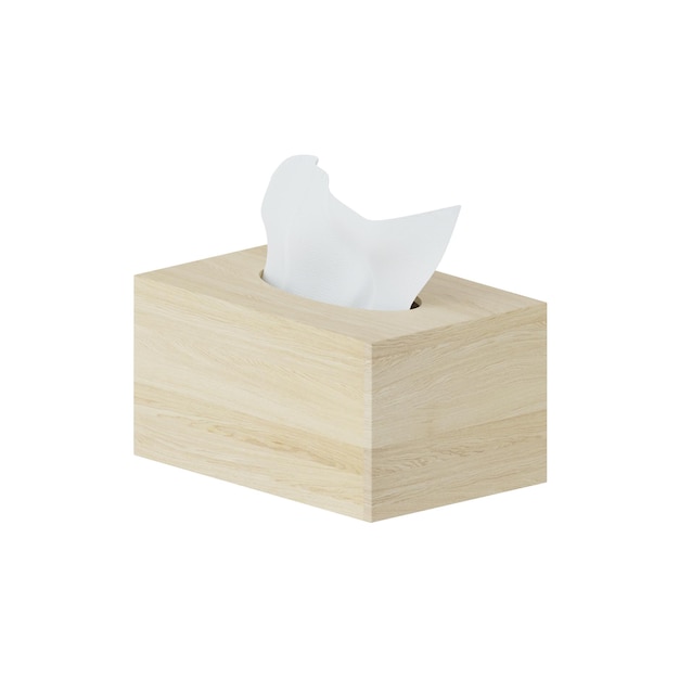 Tissue Box Realistic 3D Icon For Workspace