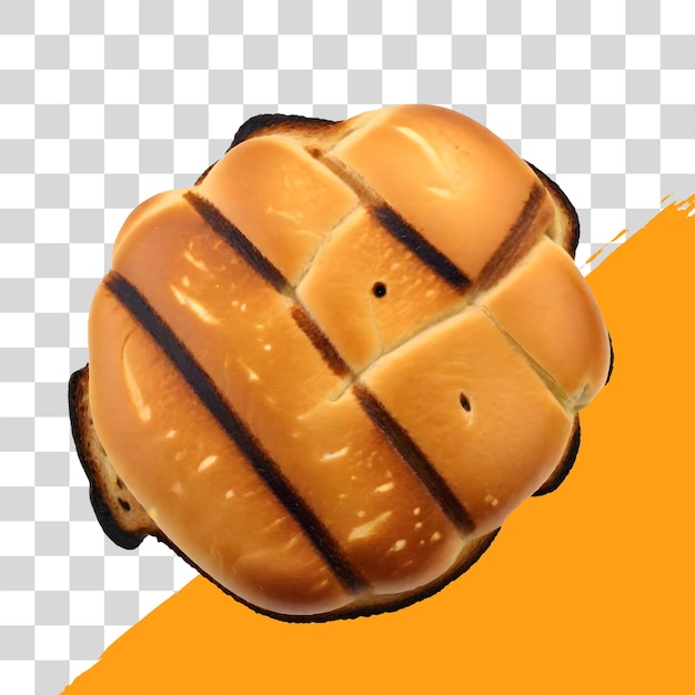 toasted bread with chocolate filling inside on png Transparent Background