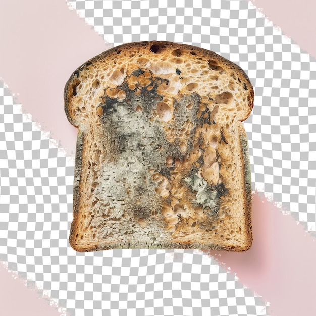 PSD a toasted piece of toast with a picture of a bird on it