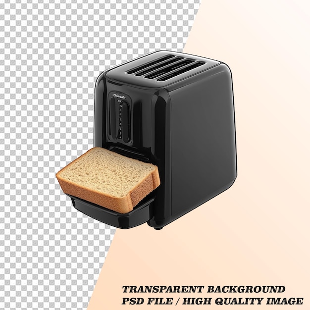 PSD toaster isolated on transparent background psd file