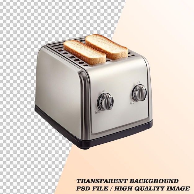 Toaster Isolated on Transparent Background PSD File