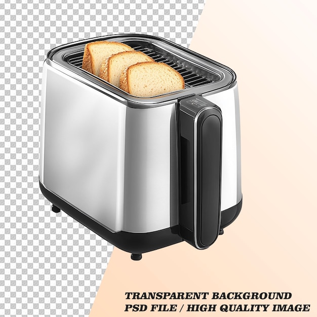 Toaster Isolated on Transparent Background PSD File