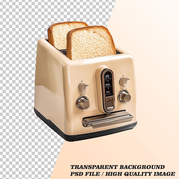 PSD toaster isolated on transparent background psd file