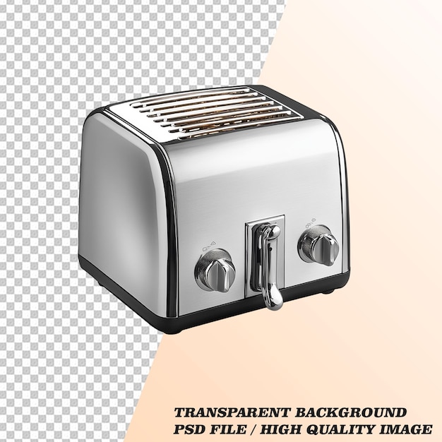 Toaster Isolated on Transparent Background PSD File